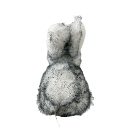 Dan Dee Plush Bunny Rabbit Soft Stuffed Animal White Gray Realistic Small - Picture 5 of 10